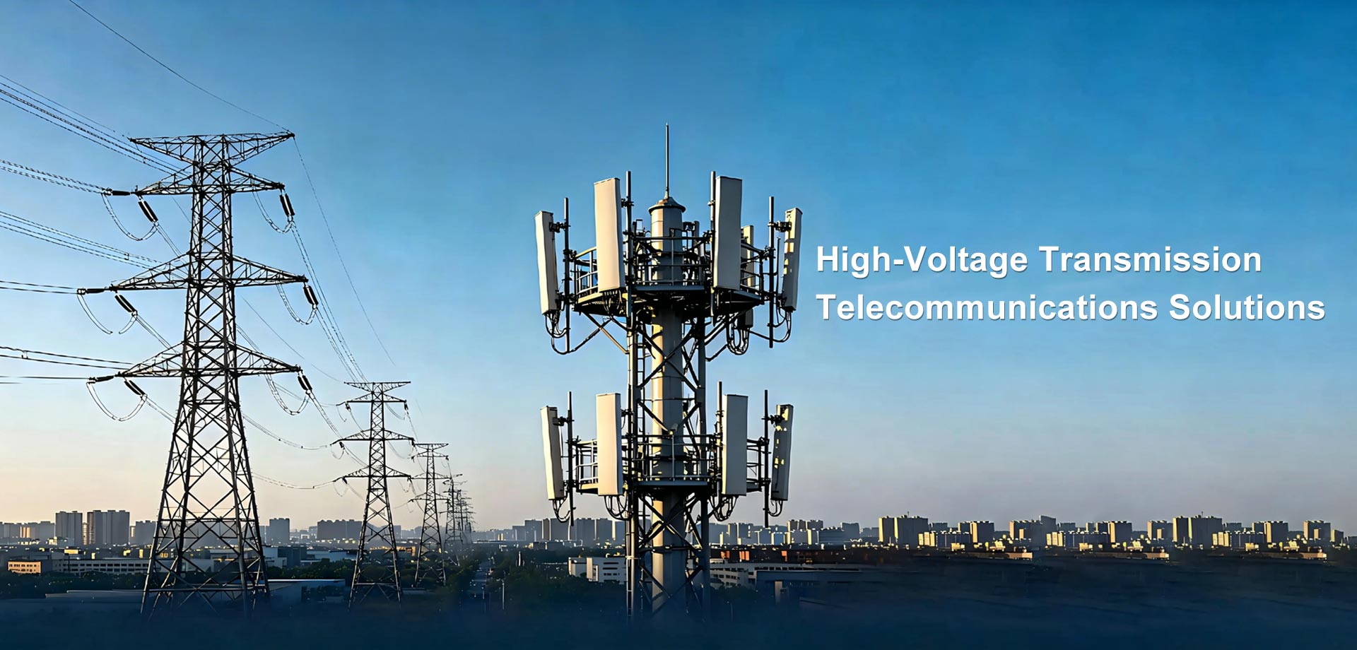 Soluções de transmissão e telecomunicações de alta tensão
