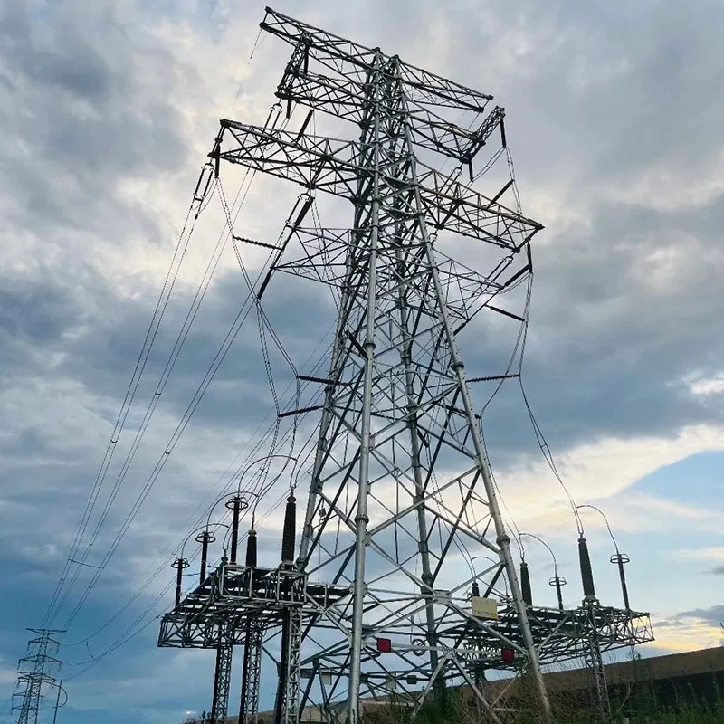Torre de aço angular da linha de transmissão 220kV