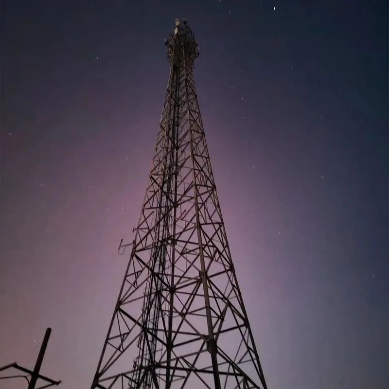 Torre de telecomunicações de aço angular galvanizado