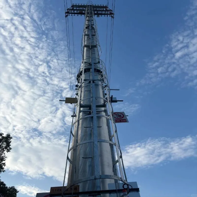 Torre de telecomunicações de tubo de aço galvanizado